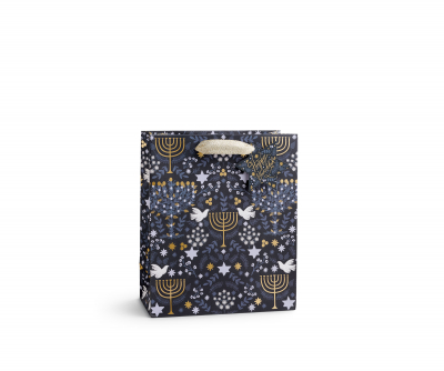 Laurel Menorah Medium Gift Bag|Rifle Paper