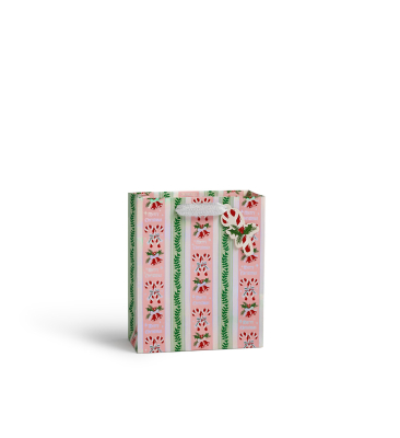 Candy Cane Stripe Medium Gift Bag|Rifle Paper