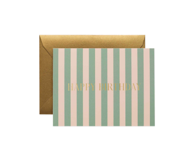 Cabana Stripe Birthday Card|Rifle Paper