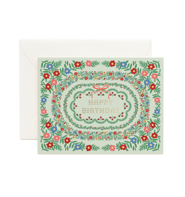 Rosette Birthday Card|Rifle Paper