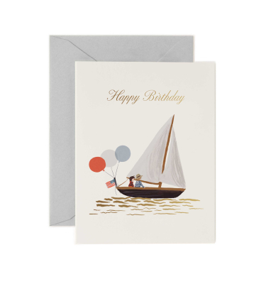 Sailboat Birthday Card|Rifle Paper