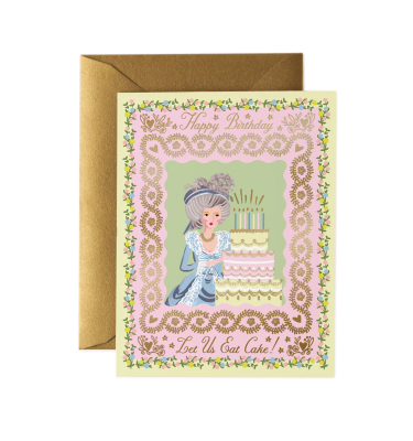 Let Us Eat Cake Birthday Card|Rifle Paper