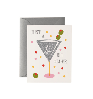 Just A Tini Bit Older Birthday Card|Rifle Paper