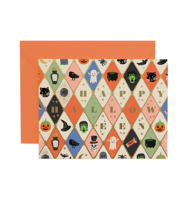 Halloween Argyle Card|Rifle Paper