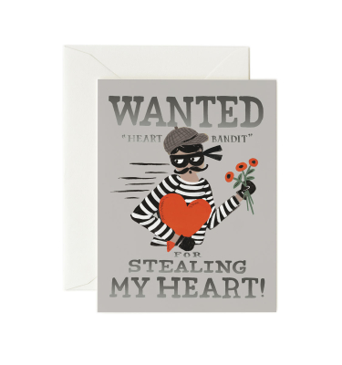 Heart Bandit Silver Card|Rifle Paper