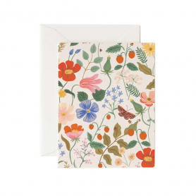 Strawberry Fields Cream Card|Rifle Paper
