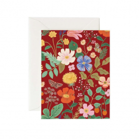 Strawberry Fields Red Card|Rifle Paper