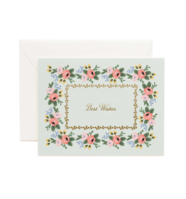 Rosa Best Wishes Card|Rifle Paper