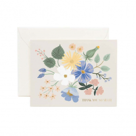 Garden Party Blue Thank You Card|Rifle Paper