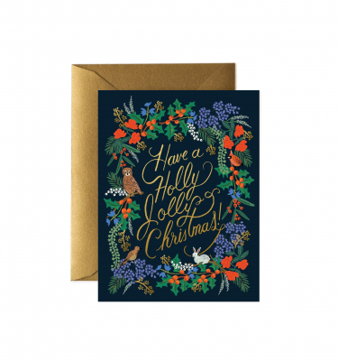 Holly Jolly Christmas card|Rifle Paper
