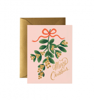 Mistletoe Christmas card|Rifle Paper