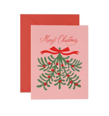 Merry Christmas Mistletoe Card|Rifle Paper