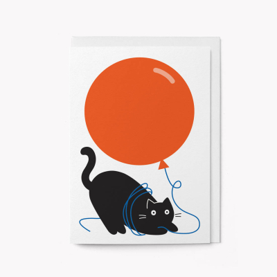 Cat And Balloon