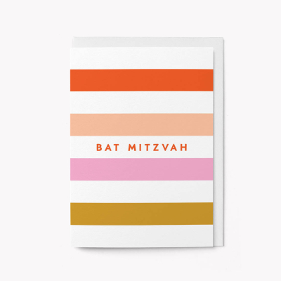 Bat Mitzvah Red Stripes