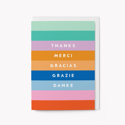 Thanks Merci Gracias
