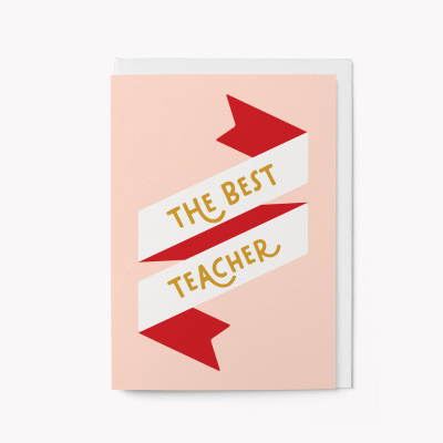 The Best Teacher Ribbon