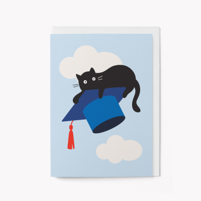 Graduation Hat And Cat