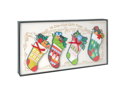 Vintage Stockings Gift Tags Boxed|Up With Paper