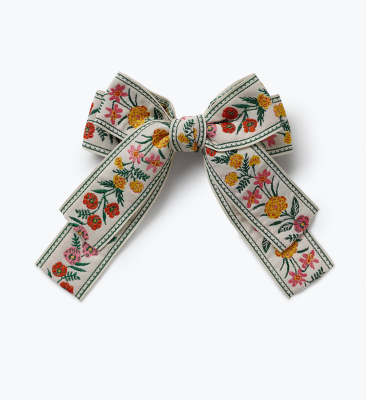 Garden Study Jacquard Ribbon Bow Clip|Rifle Paper