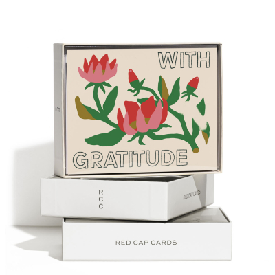 With Gratitude Thank You Boxed Set|Red Cap Cards