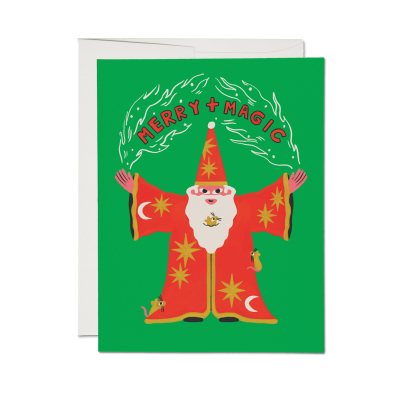 Merry And Magic Holiday Card|Red Cap Cards