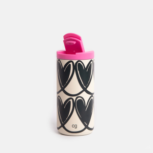 Mono Linked Hearts Insulated Coffee Cup|Caroline Gardner