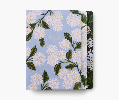 Assorted Set of 3 Hydrangea Notebooks|Rifle Paper