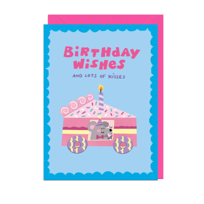 Birthday Wishes Mouse Cake