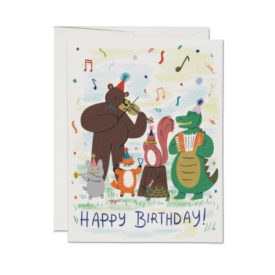 Animals Ensemble Birthday Card|Red Cap Cards
