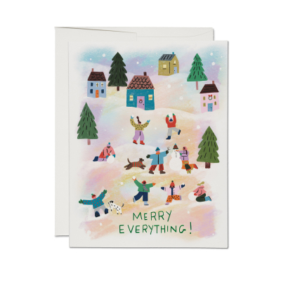 Merry Everything Holiday Card|Red Cap Cards