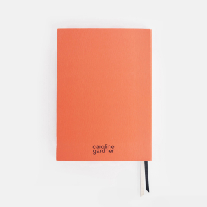 Orange Multi Check Front Pocket Journal Set|Caroline Gardner