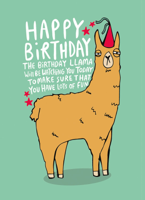 Happy Birthday Llama