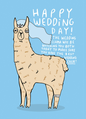 Happy Wedding Llama