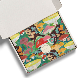 Woodland Mushrooms Tissue|Red Cap Cards