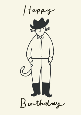 Cowboy Cat Birthday