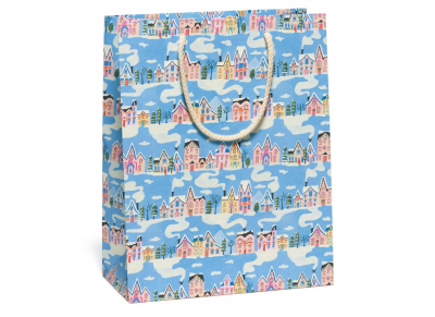 Little Pink Houses Large Bag|Red Cap Cards