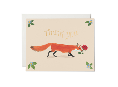 Thanks Fox Thank You boxed set|Red Cap Cards