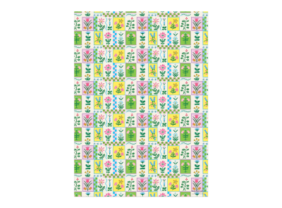 Retro Flower wrap|Red Cap Cards