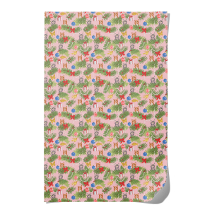 Meowy Christmas Holiday Wrap Roll|Red Cap Cards