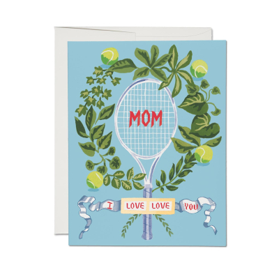 Tennis Mom FOIL Mother'sDay card|Red Cap Cards