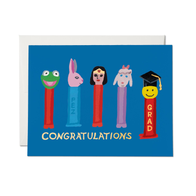Happy Grad FOIL graduation card|Red Cap Cards