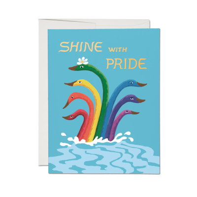 Shine with Pride FOIL card|Red Cap Cards