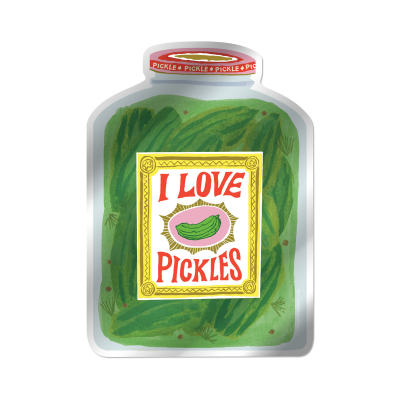 I Love Pickles sticker|Red Cap Cards