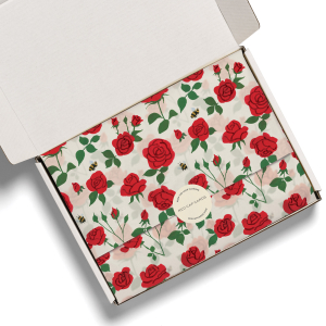 Blooming Roses Tissue Paper|Red Cap Cards