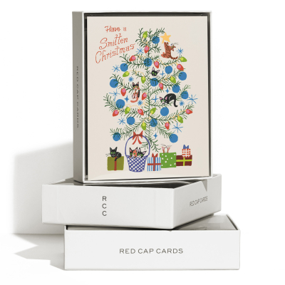 Smitten Christmas FOIL Holiday Boxed Set|Red Cap Cards