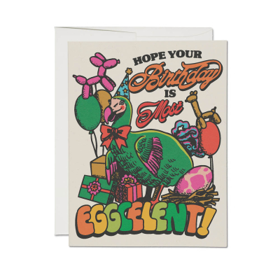 Eggcellent Birthday card|Red Cap Cards