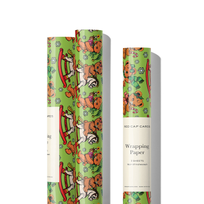 Merry Bears Wrap Roll|Red Cap Cards