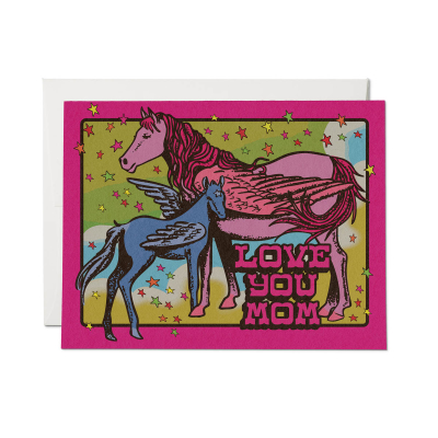 Pegasus Mom Mothers Day Card|Red Cap Cards