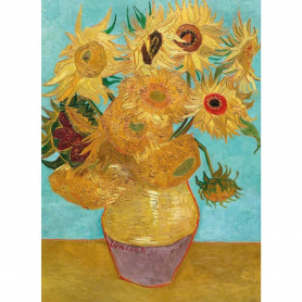 Vase With Twelve Sunflowers