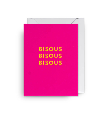 MINI CARD Bisous Bisous Bisous